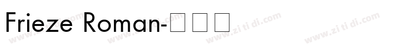 Frieze Roman字体转换